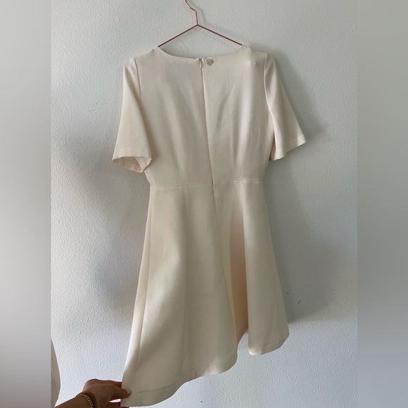 NWT Twinset Simona Barbieri belted dress in cream size S - Picture 14 of 15
